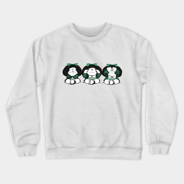 Tres Monos Crewneck Sweatshirt by ChicaRika